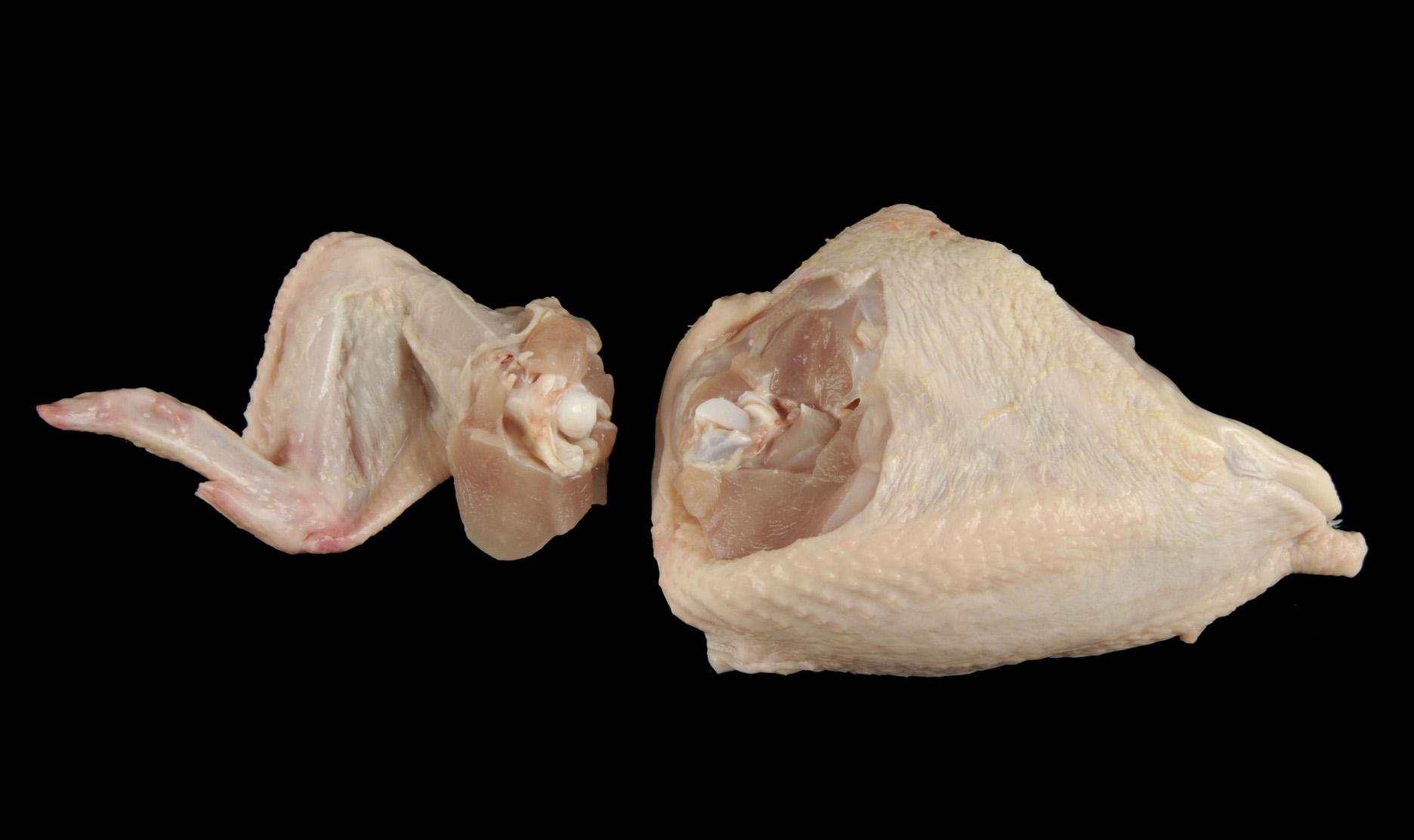 Grade A Split Breast with Grade A Wing